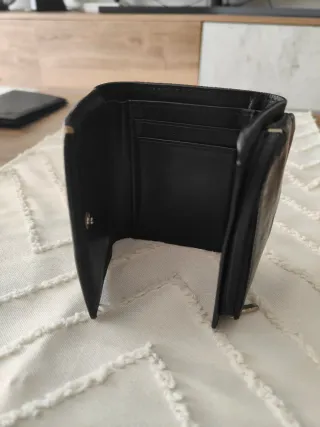 Cartera de piel negra Alexandra Llorens