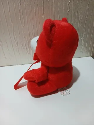 Peluche Oso Rojo con Lazo para Ocasión Especial.
