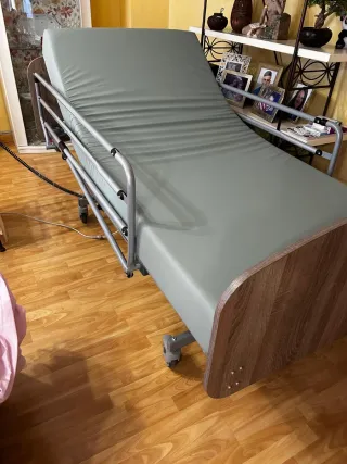 Cama articulada Vermeiren con colchón y grúa