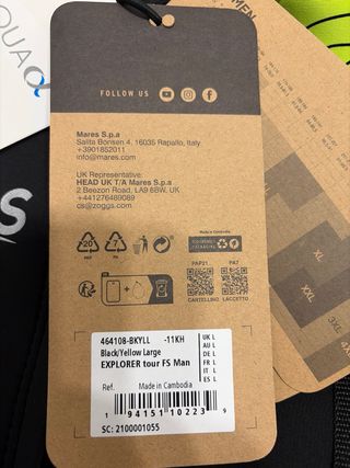 Traje neopreno Zoggs Explorer tour FS