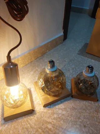 3 Lámparas Estilo Industrial Edison