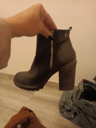 Botines tacón mujer negros
