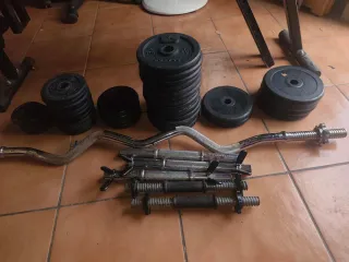 Pesas ajustables para gimnasio