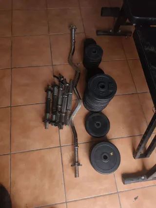 Pesas ajustables para gimnasio