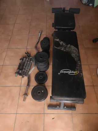 Pesas ajustables para gimnasio