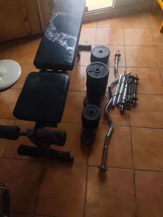 Pesas ajustables para gimnasio