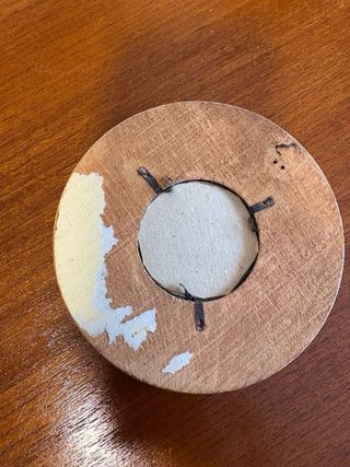 Quadro rotondo antico Vergine e Bambino