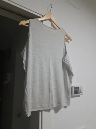 Camiseta Zara Gris Talla S
