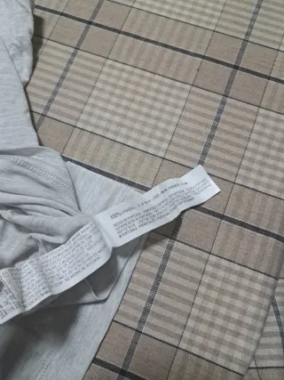 Camiseta Zara Gris Talla S