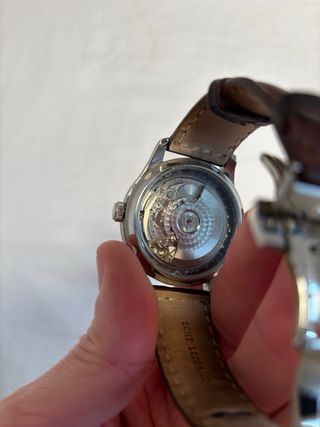 Reloj Parnis Automático Correa Marrón