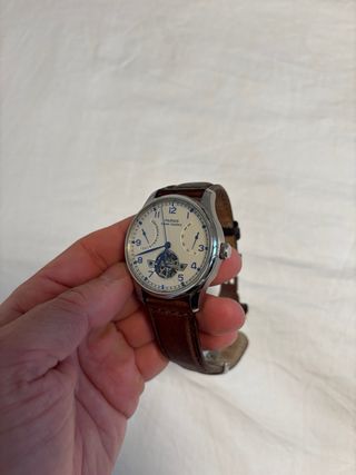 Reloj Parnis Automático Correa Marrón