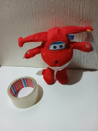 Peluche Avión Rojo Super Wings 16/ 17cm
