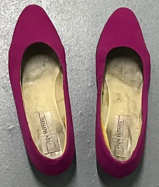 Zapatos salón Pepe Herrero tacón medio fucsia
