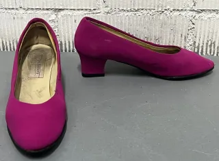 Zapatos salón Pepe Herrero tacón medio fucsia
