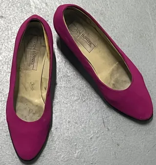 Zapatos salón Pepe Herrero tacón medio fucsia