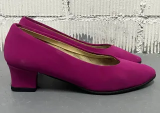 Zapatos salón Pepe Herrero tacón medio fucsia