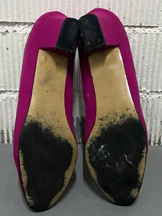 Zapatos salón Pepe Herrero tacón medio fucsia