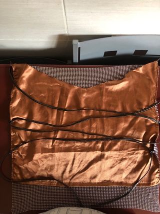 Top fiesta malla metálica de aluminio dorado