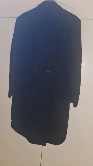 Chaqué clásico negro y pantalón raya diplomática