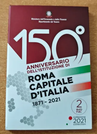 Coincard Italia 2021 Roma Capitale d'Italia 150 An