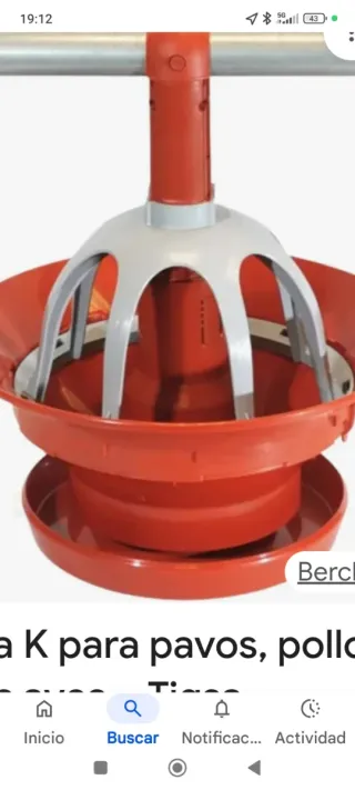 Comedero para pavos,solo los platos hay 550