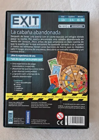 Juego EXIT La cabaña abandonada