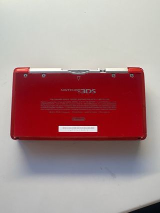 Nintendo 3DS Roja Liberada + 32GB SD + Juegos