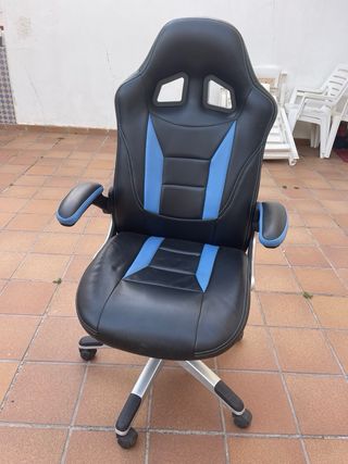 Sillón de oficina negro y azul.venta en persona.