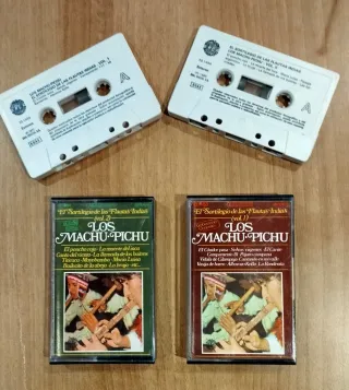 2 CASSETTES MÚSICA ANDINA "LOS MACHU PICHU"