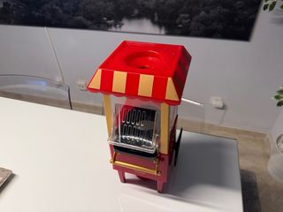 Palomitera electrica Vintage Roja y Dorada