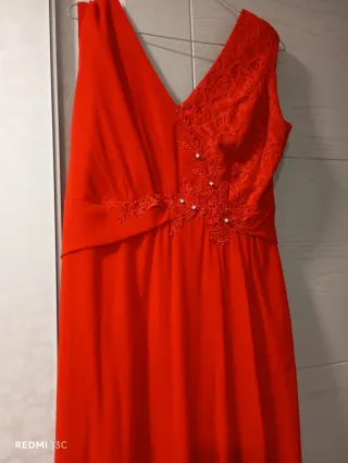Vestido largo fiesta rojo