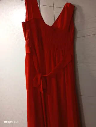 Vestido largo fiesta rojo