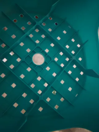 Banco Taburete Teal Plástico