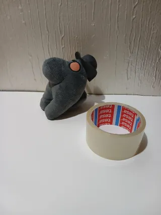 Peluche gris con sombrero 14/15 cm