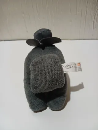 Peluche gris con sombrero 14/15 cm