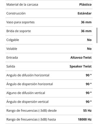 Par de altavoces TheBox PA110 (Negros).
