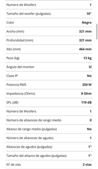 Par de altavoces TheBox PA110 (Negros).