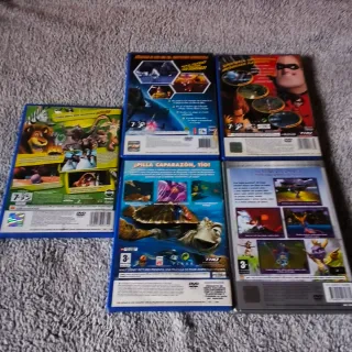 Lote 5 Juegos PS2 Infantiles Completos