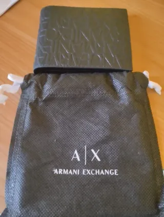 Portafoglio Armani Exchange Uomo Marrone