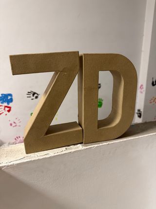 Letras R J U B F T G N O Z D Manualidades Cartón