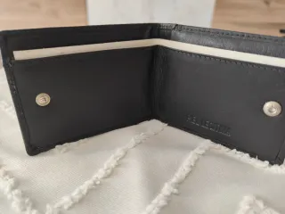 Monedero/billetero de piel negra