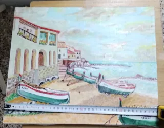 Cuadro óleo Calella de Palafrugell