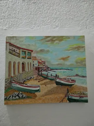 Cuadro óleo Calella de Palafrugell
