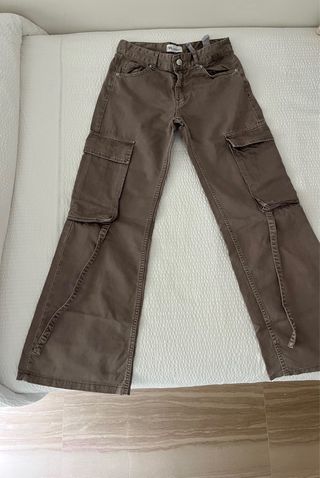Pantalón cargo Zara marrón Talla 34/ xs