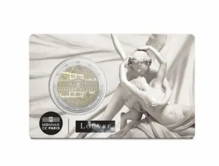 Francia 2025 moneda 2€ BU Louvre Amor de Psique