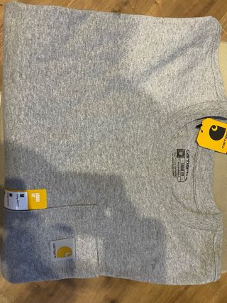 Carhartt K126 Camiseta Manga Larga Gris