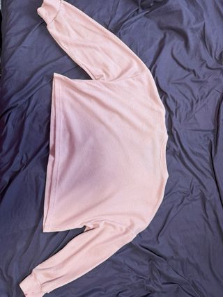 Jersey rosa manga larga