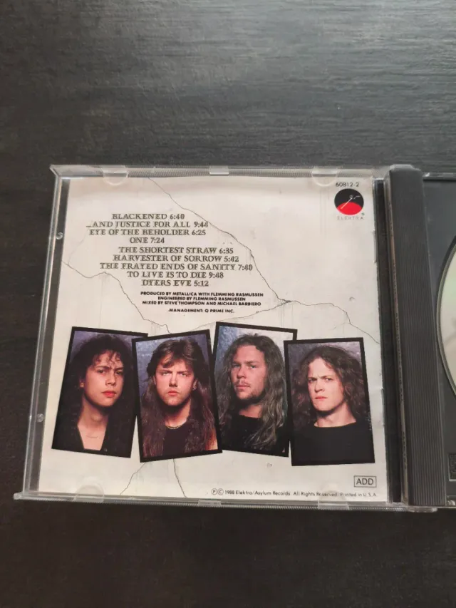 Metallica ...And Justice For All CD