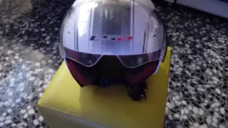 Casco Moto blanco Perla