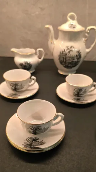 Juego café La Cartuja Pickman porcelana